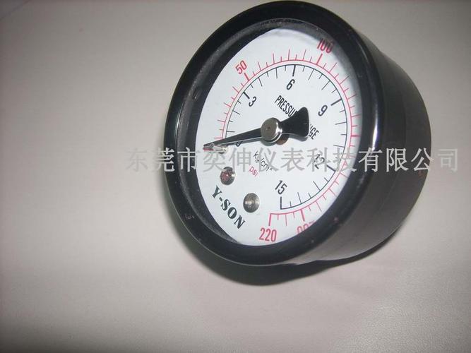 40mm軸向黑殼氣壓表壓力表